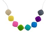 Chew-Choos 'Sweet pea' Silicone Teething Necklace (Pastel Rainbow) by Chew-Choos