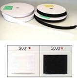 面ファスナー【ジャック】ボアテープ縫製用 B面（雌：ナッピング）黒色 S030JBN 25mm×25m 業務用