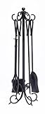 Pleasant Hearth 5 Piece Lewis暖炉ツールセット 1 ブラック VNC-071