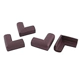 uxcell コーナークッション コーナーガード コーナーパッド コーナーカバー 保護 バンパー クッション 家庭用品 テーブル 引き出し キャビネット プロテクション クッション ダックブラウン 4