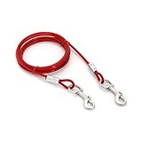 EZBUG ロングリード 犬 係留 リード ランナーケーブル しつけ用 5mm 犬用 (1.8m)