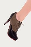 Banned Apparel - Olive Olivia Kitten Heel Boots 6