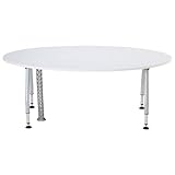 ワイヤリングテーブル【タマゴ形・キャスターなし・幅1800×奥行き900mm】 カラー:メープル