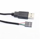 Moechando 端子付きUSBケーブル USB側：Aタイプオス・Aタイプメス （入荷予定あり） (USB側：Aタイプオス, 端子側：2.54mmソケット4P)