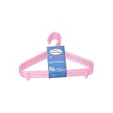 Children's Plastic Hanger, Set of 8, 30 cm, rose, Coat Hanger, Clothes Hanger by EK HANDEL