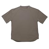 おたふく手袋 夏用Tシャツ[綿タッチ加工 汗染み軽減 オーバーサイズ]FB-710 アッシュブラウン Mサイズ
