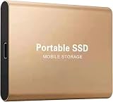 LOGANZ 外付けSSD 30TB 16T 14T 12T 10T 8T新しいアップグレードされた外付けSSD 4T 2T 1T 500GB 250GB、ポータブルSSD 高速転送CXYA (2TB, Gold)