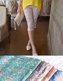 【マタニティパンツ】めちゃカワイイ☆カラフル花柄クロップドパンツ♪/SOB4026-SOB6