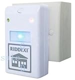 【RIDDEX】 ネズミ撃退器 多機能 電子超音波 ネズミ 駆除器 ハエ 蚊 撃退 電子パルス 家庭用電源 工場衛生 食品衛生