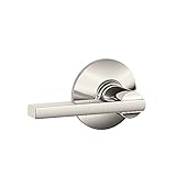 Schlage F10 LAT 618 Latitude Lever Hall and Closet, Polished Nickel [並行輸入品]