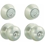スチールProエントリLockset and Single円柱クアッドパック