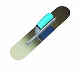 Bon 22-608 Pro Plus 16-Inch by 4-Inch Round End Finishing Trowel with Short Shank, Comfort Grip Hand
