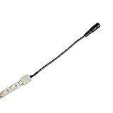 LEDテープライト 単色 用SMD5050(2pin) DCプラグへの変換コネクター 半田付け不要 (GT-DC5050-C) 2線片側DCジャックケーブル