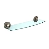 Allied Brass P1033/18-BKM 18 x 5 Glass Shelf Antique Copper [並行輸入品]