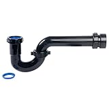 Dearborn Brass A9704WB 1-1/2-Inch Polypropylene P-Trap with Threaded Adapter, Bagged [並行輸入品]