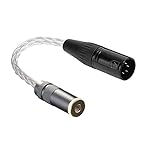ipovoq xlr 4.4 mm 変換 ケーブル 4.4 mm xlr ケーブル 10cm xlr4 ピン 4.4mm バランスケーブル 4.4 mm 5 極 変換 xlr キャノン オーディオケーブル 4.4mm to xlr オス 4.4mm メス (4.4mm メス xlr 4 pin オス)