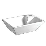 Whitehaus Collection WHKN1142-WH haus Collection Isabella Wall Mount Sink - White [並行輸入品]