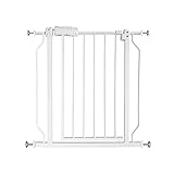 ALLAIBB Walk Through Baby Gate 自動閉鎖 ホワイト チャイルドセーフティーゲート、Ex 24.0-71.7 インチ EX. 38.6-43.3"/98-110 cm ホワ