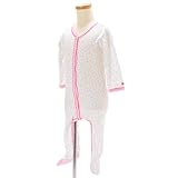 (プチバトー) PETIT BATEAU BEBE(ベビー) 花柄プリント長袖前開き足つきロンパース 35840 65 ECUME/MISTIGRI/MULT 24M [並行輸入品]