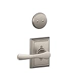 Schlage f94 Vla 619追加134 N N SL AddisonコレクションAvila Inactive Handleset内部レバー、サテンニッケル