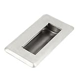 uxcell 引手　取手　凹型プルハンドル　引き出しグリップ　シルバートーン　ステンレス鋼　105 x 60 x 18mm