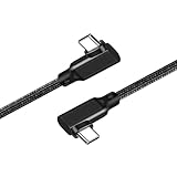 Type C to Type C ケーブル L字 5m Popolier (両端L型-ブラック) 【5Gbps高速データ転送 /100W急速充電PD対応 /4K@60Hz映像出力 】USB 3.2(Gen1) USB-C to USB-C ケーブル スマートフォン、タブレット、ノートパソコンのタイプｃ機種に対応