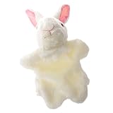 【ノーブランド品】おもしろい　漫画のウサギ　ハンドパペット　ぬいぐるみ　ふわふわ　親子プレー　ギフト　全９色選べ - ベージュ