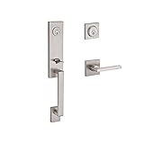 Baldwin DCSEAXSQULCSR150 Reserve Double Cylinder Handleset Seattle x Square with Contemporary Square