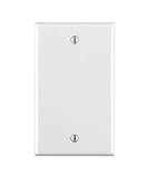Leviton 88014 2パック1-gang noデバイス空白ウォールプレート、ホワイト 2 Pack 88014-2pk