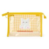 サンリオ(SANRIO) クリアポーチ はなまるおばけ 透明 PVC・スチール ファスナー式開閉 対象年齢3才以上 約幅22×奥行10×高さ15cm 732826
