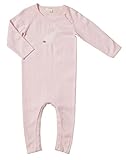 Purebabyベビー女の子ニットGrowsuit (ベビー) – パウダーピンク カラー: ピンク