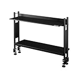 Bauhutte( バウヒュッテ ) デスクラック2 モニター台 ディスプレイ スタンド 机上台 ブラック 100cm幅 BHS-1000HN-BK