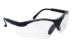 SAS Safety 541-0000 Sidewinder Eyewear with Polybag, Clear Lens/Black Frame by SAS Safety