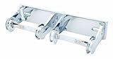 Bradley 5224-000000 Heavy Duty Steel Tension Spring Control Dual Roll Toilet Tissue Dispenser, 12-3/