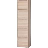 アイリスオーヤマ カラーボックス 5段 幅41.5×奥行29×高さ168cm ナチュラル A4サイズ収納 ドア付 CX-55FD