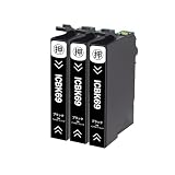 【ASSIST-BOX】エプソン(EPSON)用 IC69 ICBK69 互換インクカートリッジ 砂時計 インク ブラック 3本 対応機種:PX-045A PX-046A PX-047A PX-105 PX-405A PX-435A PX-436A PX-437A PX-505F など 互換インク 大容量 個別包装 残量表示 増量