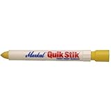 Markal 61053 Quik Stik Twist Long-Lasting Solid Paint Marker, Yellow (Pack of 12) [並行輸入品]