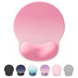 Laborio マウスパッド リストレスト 一体型マウスパッド 手首サポート 人間工学に基づいた (グラデーションベビーピンク)