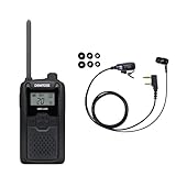 ケンウッド 特定小電力 トランシーバー DEMITOS UBZ-LU20 + 対応 イヤホンマイク BLUE CENTURY K012H セット (ブラック, 1台セット)