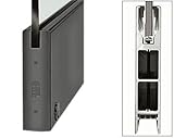CRLブラック10 "スクエアシングルドアレールロック付き1 / 2インチ( 12 mm )ガラス – 35 – 3 / 4 "長