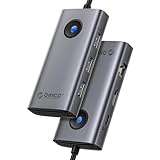 ORICO 6-in-1 USB-Cハブ 100W PD急速充電 4K@30Hz HDMI出力ドッキングステーション 1Gbps Ethernet 5Gbps USB3.0*3 MacBookPro/Air/iPad Pro/Surface 対応
