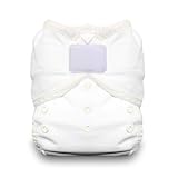 Thirsties Duo Wrap Diaper Cover with Hook and Loop, White, Size 2 by Thirsties [並行輸入品]