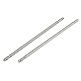 uxcell 　ドライバービット　プラス　グレー　メタル　デュアルエンド　クロスヘッド　PH2　200mm x 6mm 2個入り