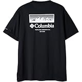 [コロンビア] グレイシャルビスタグラフィックTシャツ 半袖 Tシャツ 接触冷感 吸湿速乾 紫外線カット XE3513 010：Black, Mountain L