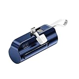 GSPOWER モバイルバッテリー GP2-5000mAh (メインType-cケーブルphone, アイアンブルー)