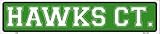 Hawks CtメタルノベルティStreet Sign st-439