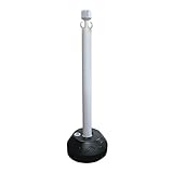 安全興業 AZチェーンポール 白ポール 白反射 ×10