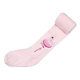 タイツ レギンス 子供 リボン柄・網タイツ80cm-140cm 秋 多色 可愛い 足付き hibote ピンク M/100-120CM