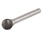 DealMux a16041800ux1447ラウンドシャンク12ミリメートルDiaのシングルカットボールロータリーは、カッターグレーファイル