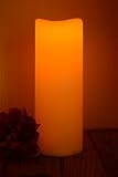 電池式キャンドル12 " LED波形エッジ、タイマー、ちらつきFlameアウトドアWeather Resistant Candle